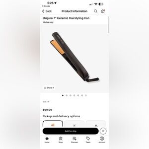 CHI 1 inch ceramic hairstyling iron